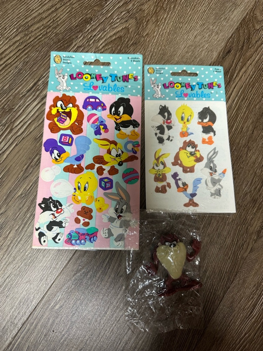 NWT’s Vintage Sandylion Looney Tunes Lovable sticker Sheets and Tazmania